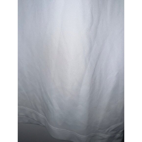 Greg Norman XXL White Play Dry Golf Polo Shirt With Striped Pattern & Shark Logo - Picture 9 of 13